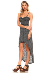 Women's Abstract Burnout Hi-Low Dress Dresses / Midi - Tophatter Daily Deals