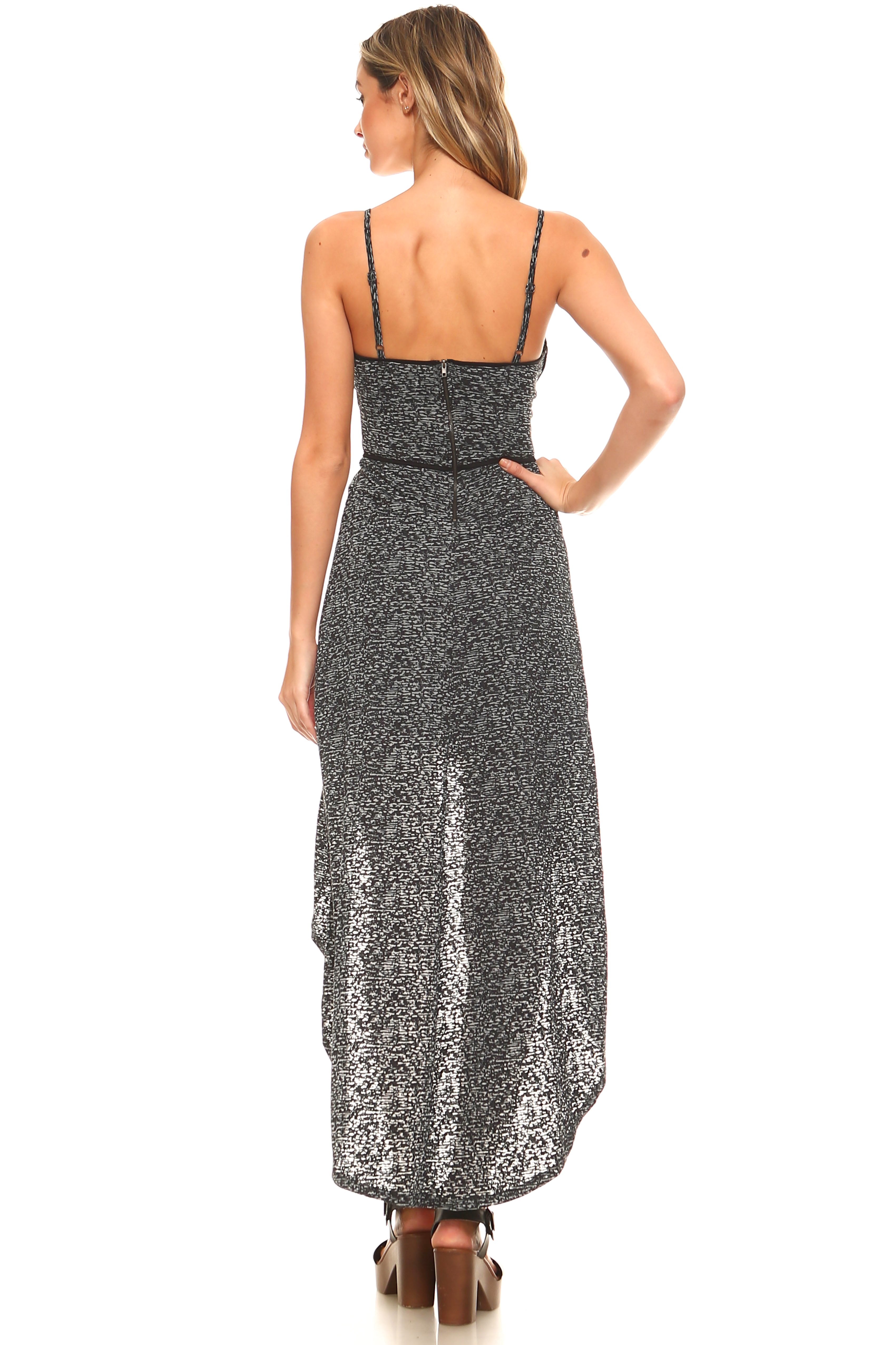 Women's Abstract Burnout Hi-Low Dress Dresses / Midi - Tophatter Daily Deals