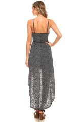 Women's Abstract Burnout Hi-Low Dress Dresses / Midi - Tophatter Daily Deals