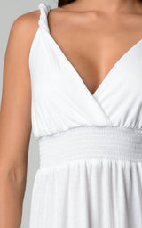 Women's Smocked Wrap Maxi Dress Dresses / Maxi - Tophatter Daily Deals