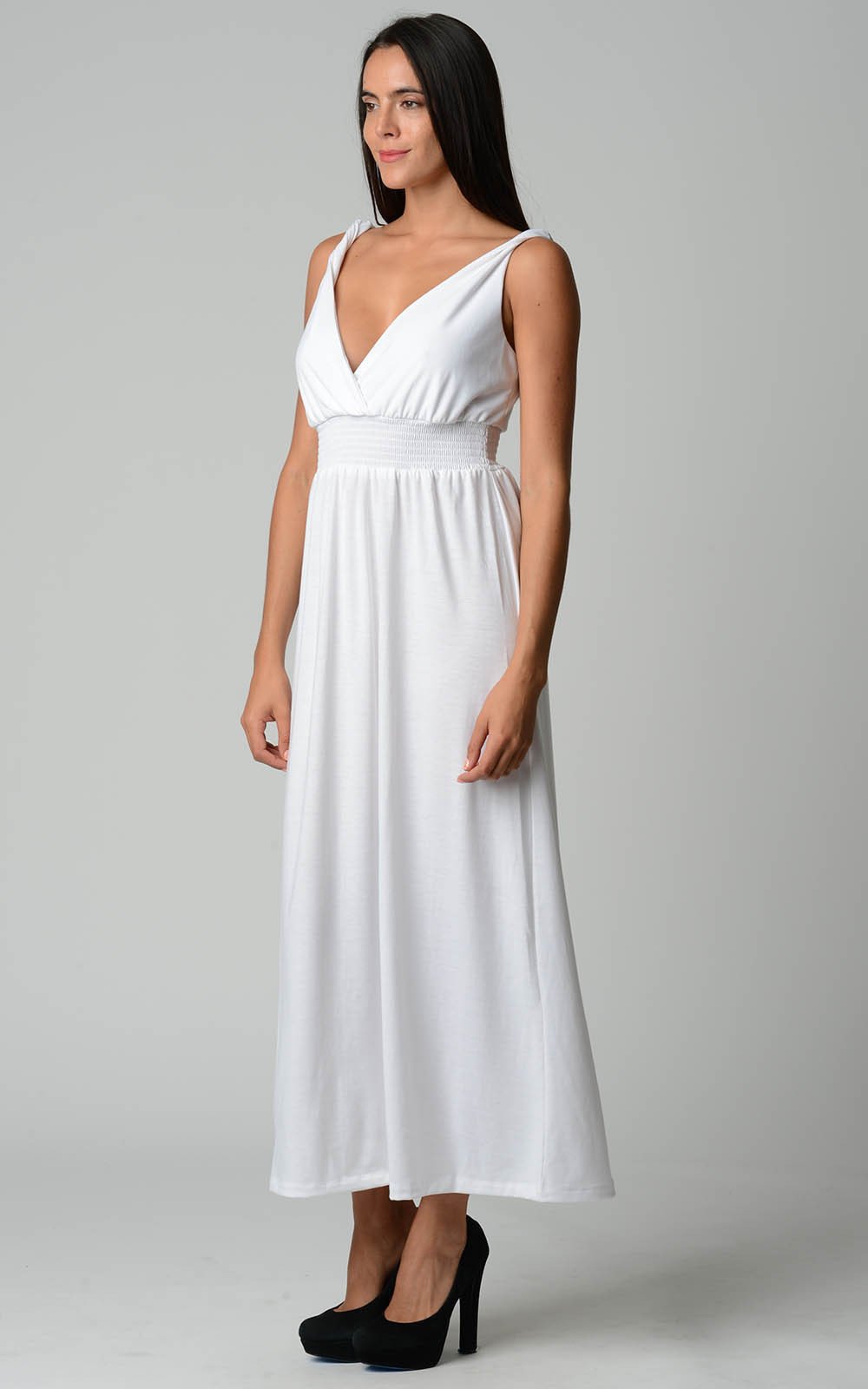 Women's Smocked Wrap Maxi Dress Dresses / Maxi - Tophatter Daily Deals