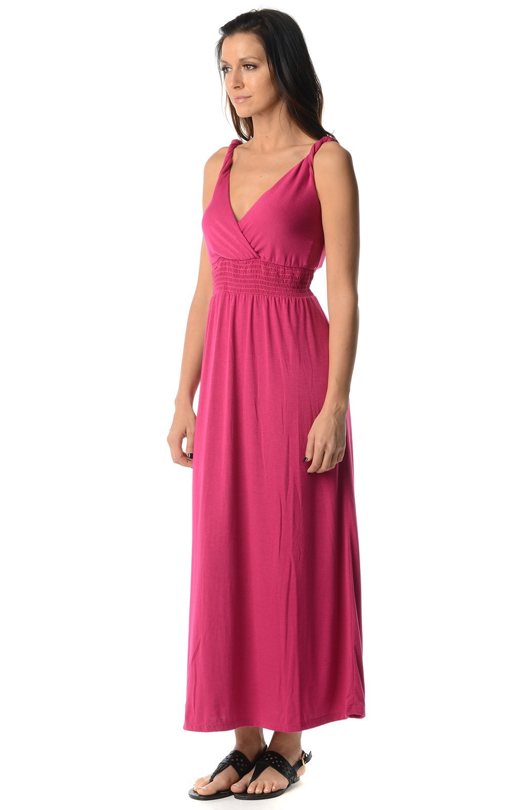 Women's Smocked Wrap Maxi Dress Dresses / Maxi - Tophatter Daily Deals