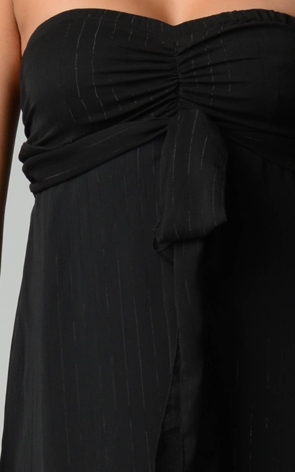 Women's Lurex Chiffon Strapless Lined Maxi Dress Dresses / Maxi - Tophatter Daily Deals