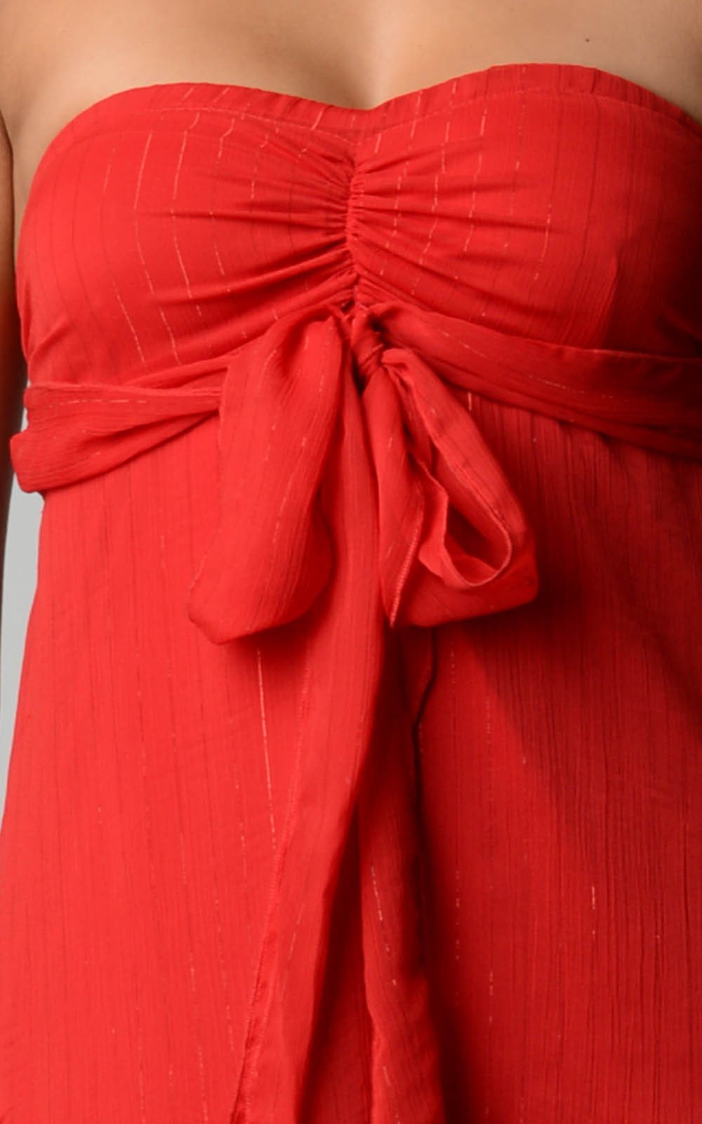 Women's Lurex Chiffon Strapless Lined Maxi Dress Dresses / Maxi - Tophatter Daily Deals