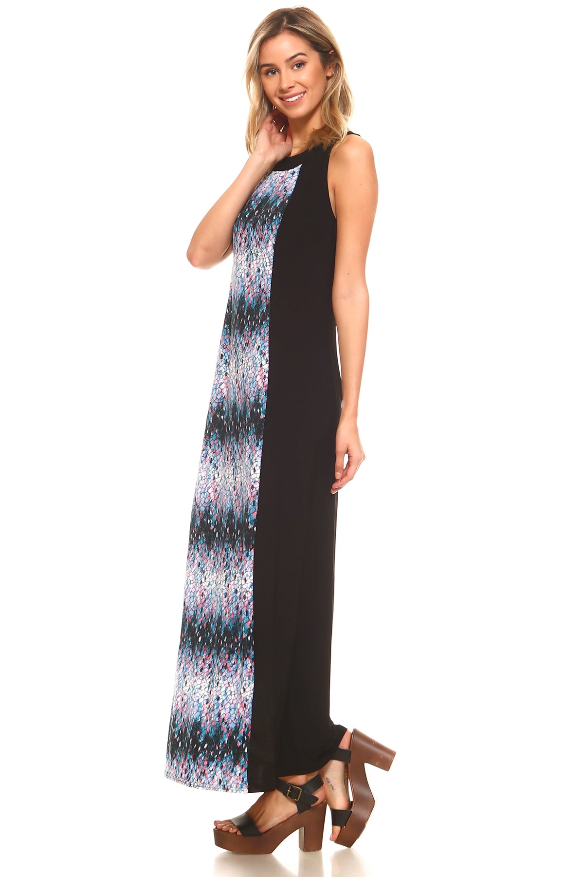 Women's Sleeveless Color Block Maxi Dress Dresses / Maxi - Tophatter Daily Deals