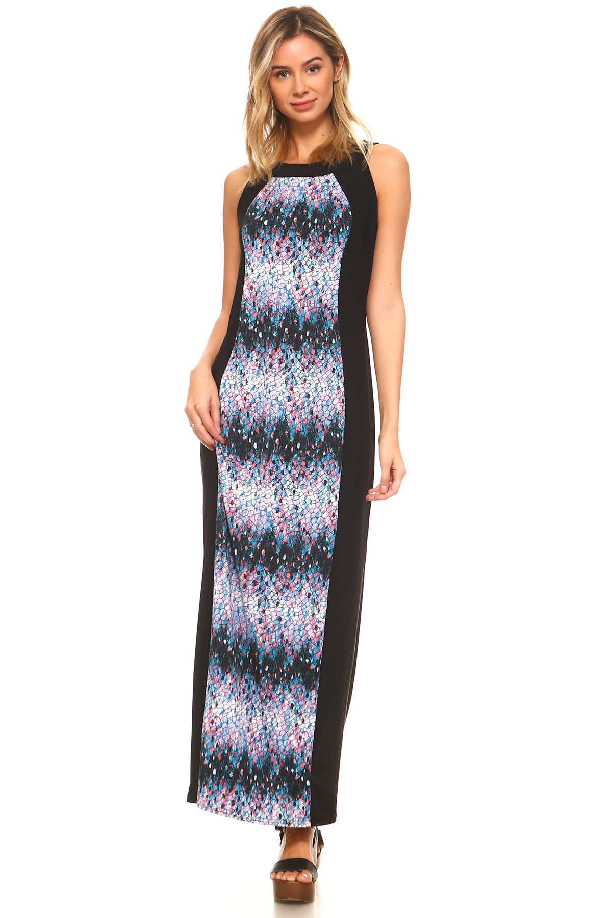 Women's Sleeveless Color Block Maxi Dress Dresses / Maxi - Tophatter Daily Deals