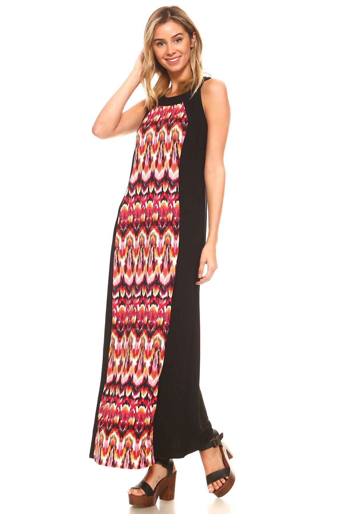Women's Sleeveless Color Block Maxi Dress Dresses / Maxi - Tophatter Daily Deals