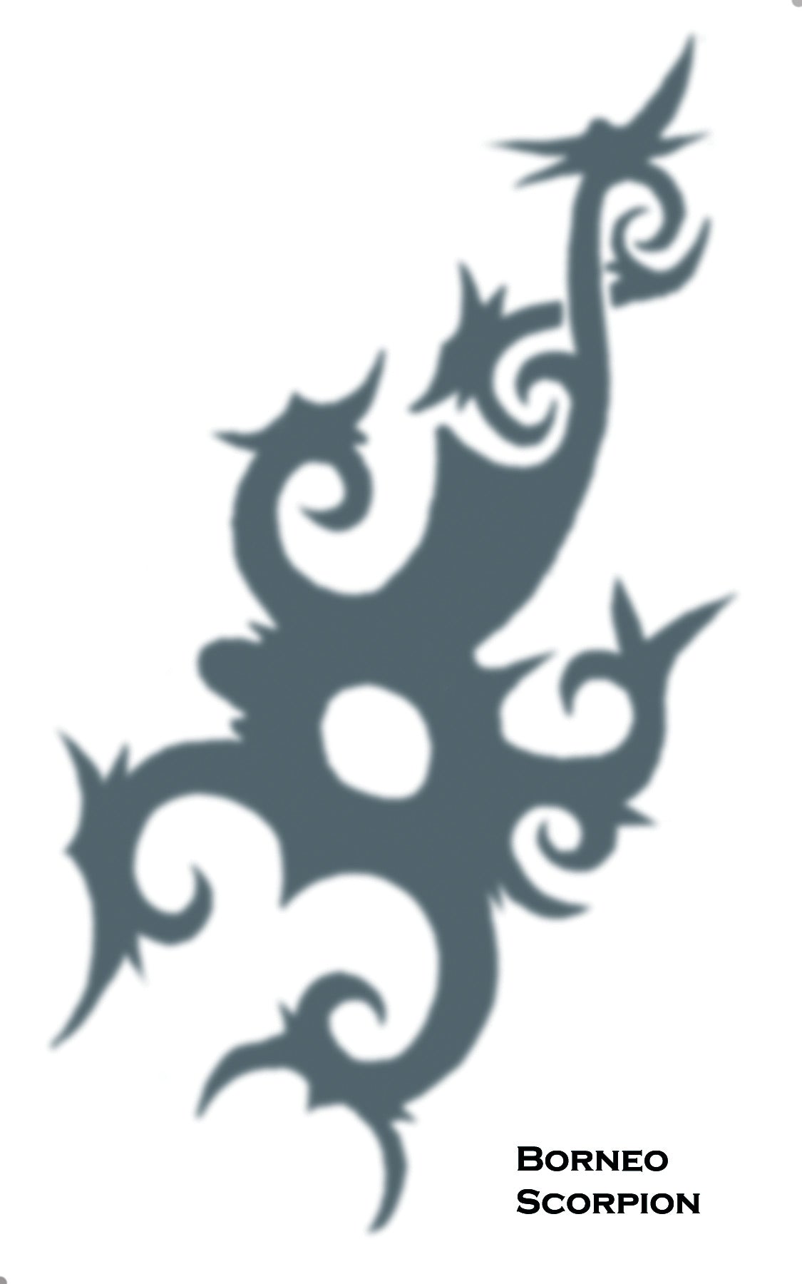 Tattoo Tribal Borneo Scorpion Costume Accessories - Tophatter Daily Deals