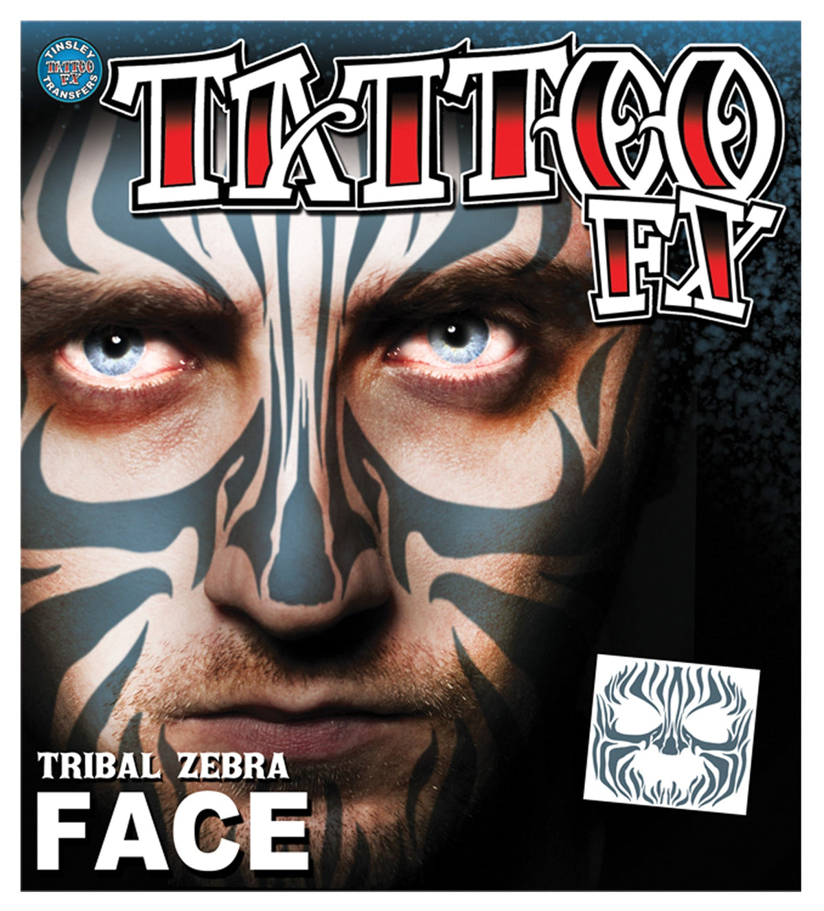 Face Tattoo Tribal Zebra Costume Accessories - Tophatter Daily Deals