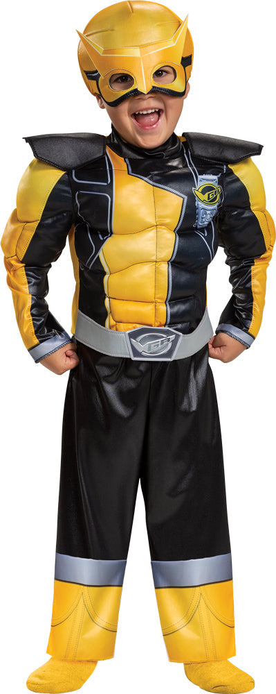 Gold Ranger Muscle Toddler Costume - Beast Morphers Baby Halloween Costumes - Tophatter Daily Deals