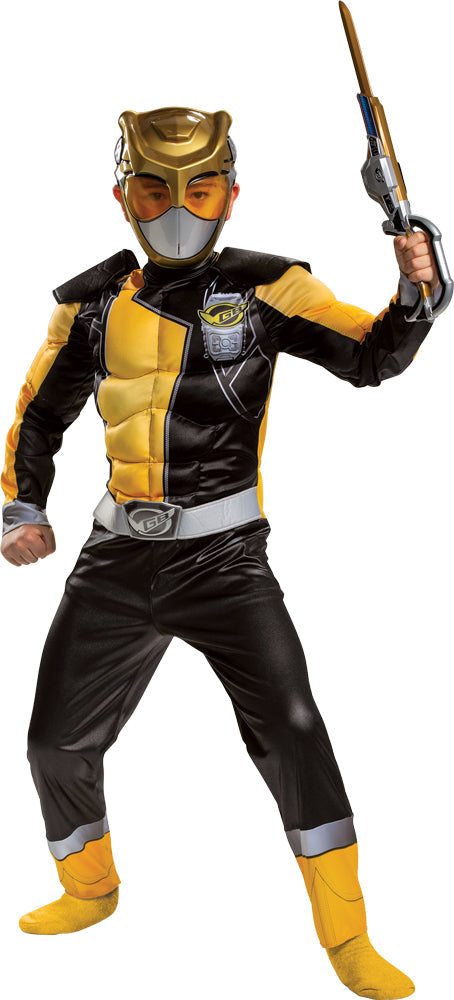 Boy's Gold Ranger Classic Muscle Costume - Beast Morphers – Tophatter's ...
