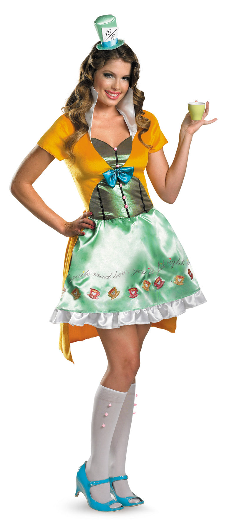 Women's Mad Hatter Sassy Costume - Alice in Wonderland Womens Halloween Costumes - Tophatter Daily Deals