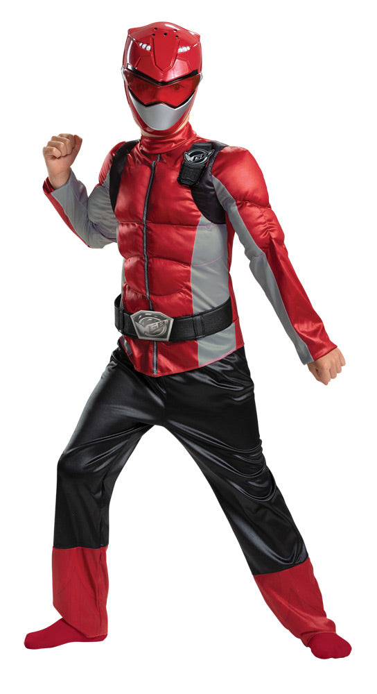Boy's Red Ranger Muscle Costume - Beast Morphers – Tophatter's Inc.