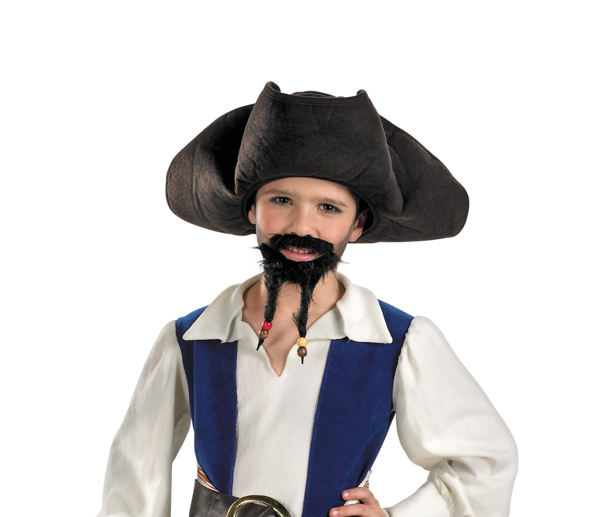 Pirate Hat, Mustache & Goatee - Pirates of the Caribbean Halloween Hats & Headpieces - Tophatter Daily Deals