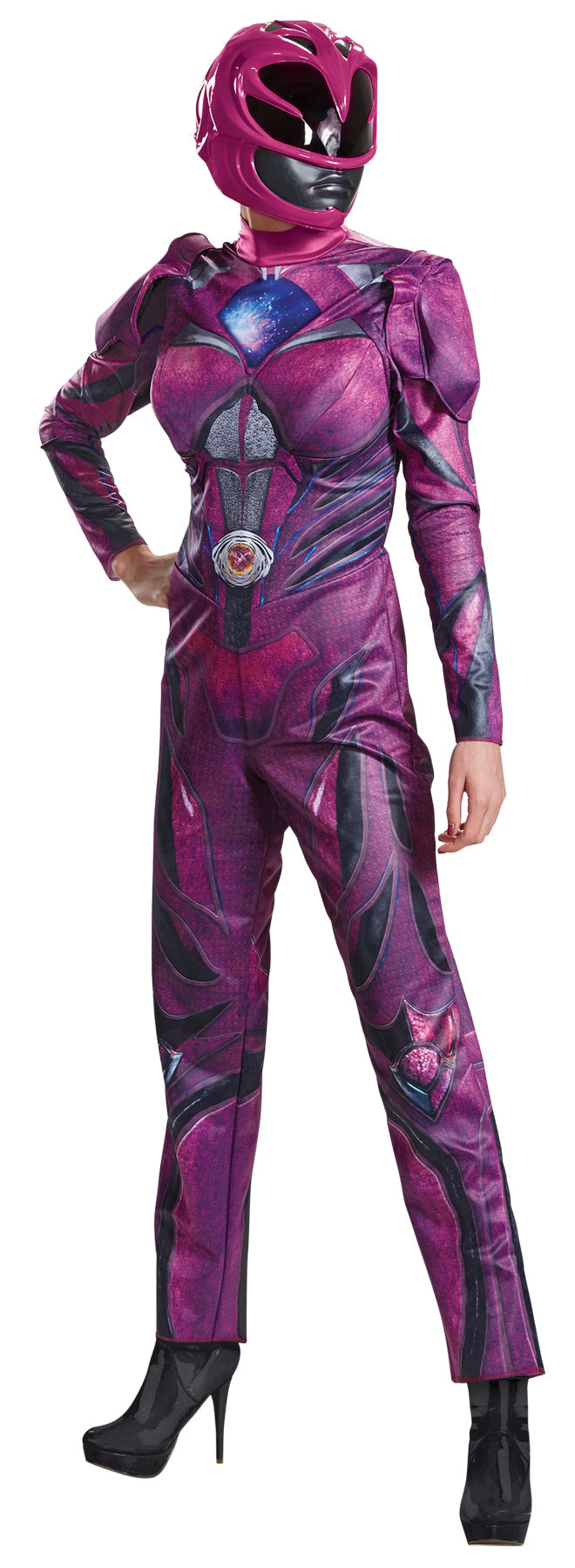 Women's Pink Ranger Deluxe Costume - Power Rangers Movie 2017 Womens Halloween Costumes - Tophatter Daily Deals