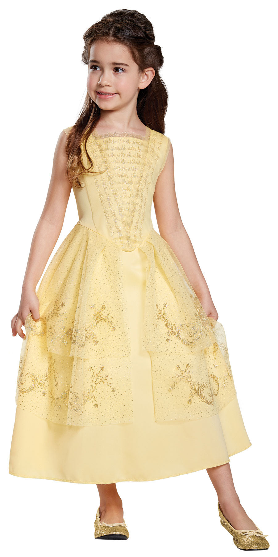 Girl's Belle Ball Gown Classic Costume - Beauty & The Beast Live Action Girls Halloween Costumes - Tophatter Daily Deals