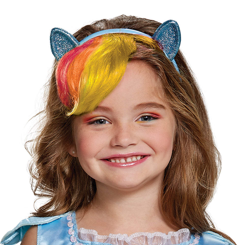 Rainbow Dash Headpiece with Hair - Child - My Little Pony Halloween Hats & Headpieces - Tophatter Daily Deals