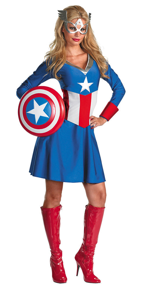 Capt America Miss Classic Lg Halloween & Party Essentials - Tophatter Daily Deals