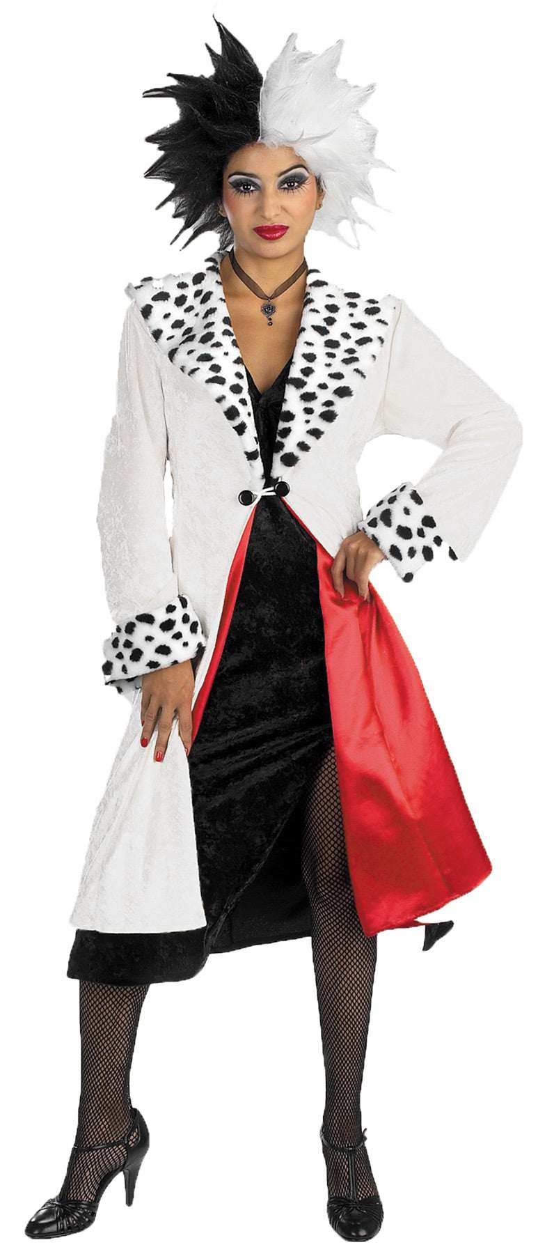 Women's Cruella De Vil Prestige Costume - 101 Dalmatians Womens Halloween Costumes - Tophatter Daily Deals
