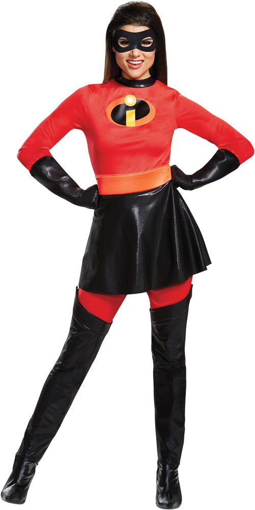 Women's Mrs. Incredible Skirted Deluxe Costume - The Incredibles 2 Womens Halloween Costumes - Tophatter Daily Deals
