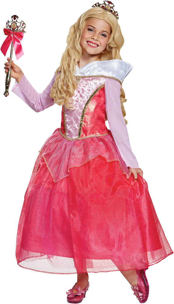 Girl's Aurora Deluxe Costume - Sleeping Beauty Girls Halloween Costumes - Tophatter Daily Deals