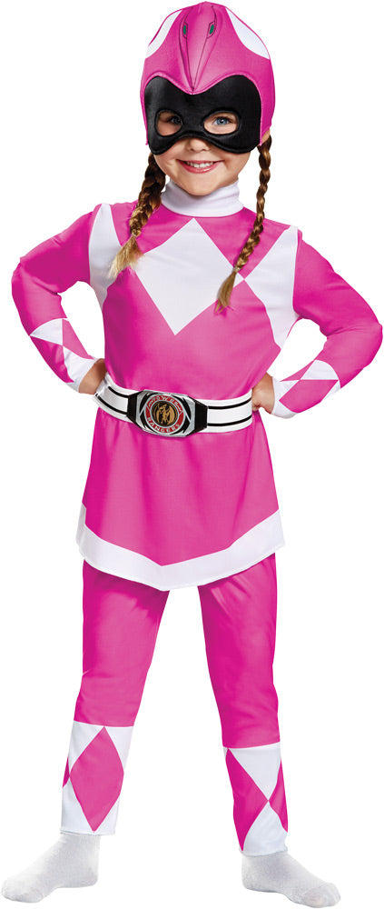 Pink Ranger Classic Toddler Costume - Mighty Morphin Baby Halloween Costumes - Tophatter Daily Deals