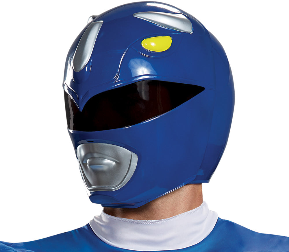 Blue Power Ranger Helmet - Mighty Morphin Halloween Hats & Headpieces - Tophatter Daily Deals