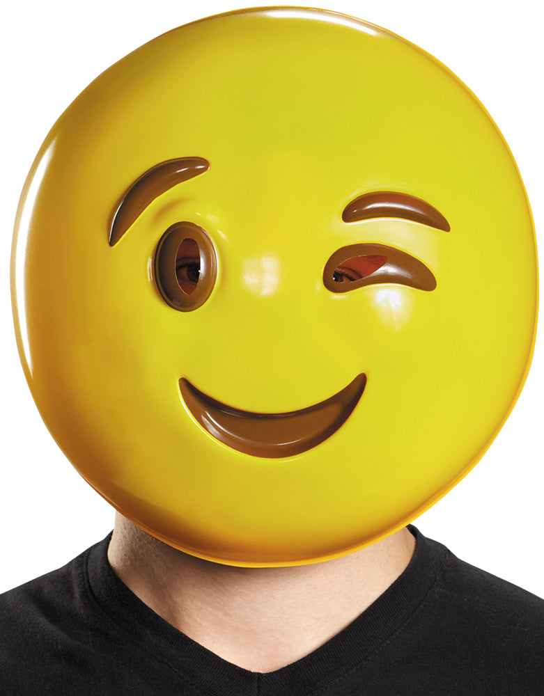 Wink Mask Emoticon Mask Halloween Masks - Tophatter Daily Deals