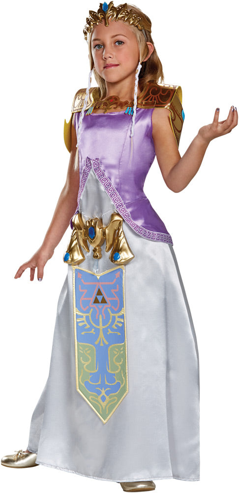 Girl's Zelda Deluxe Costume - The Legend of Zelda Girls Halloween Costumes - Tophatter Daily Deals