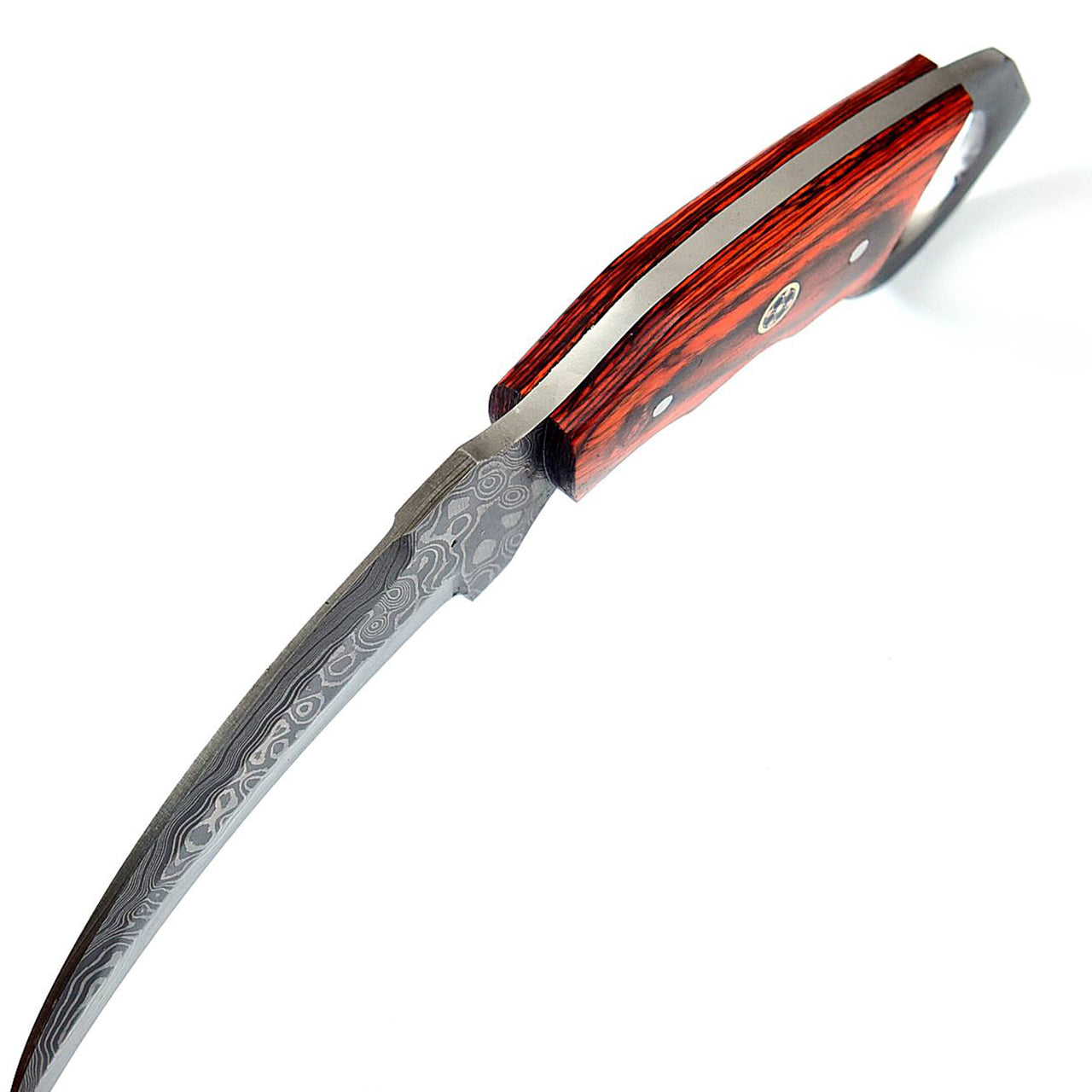 Wild Fixation Fixed Blade Damascus Karambit Knife Knives - Tophatter Daily Deals