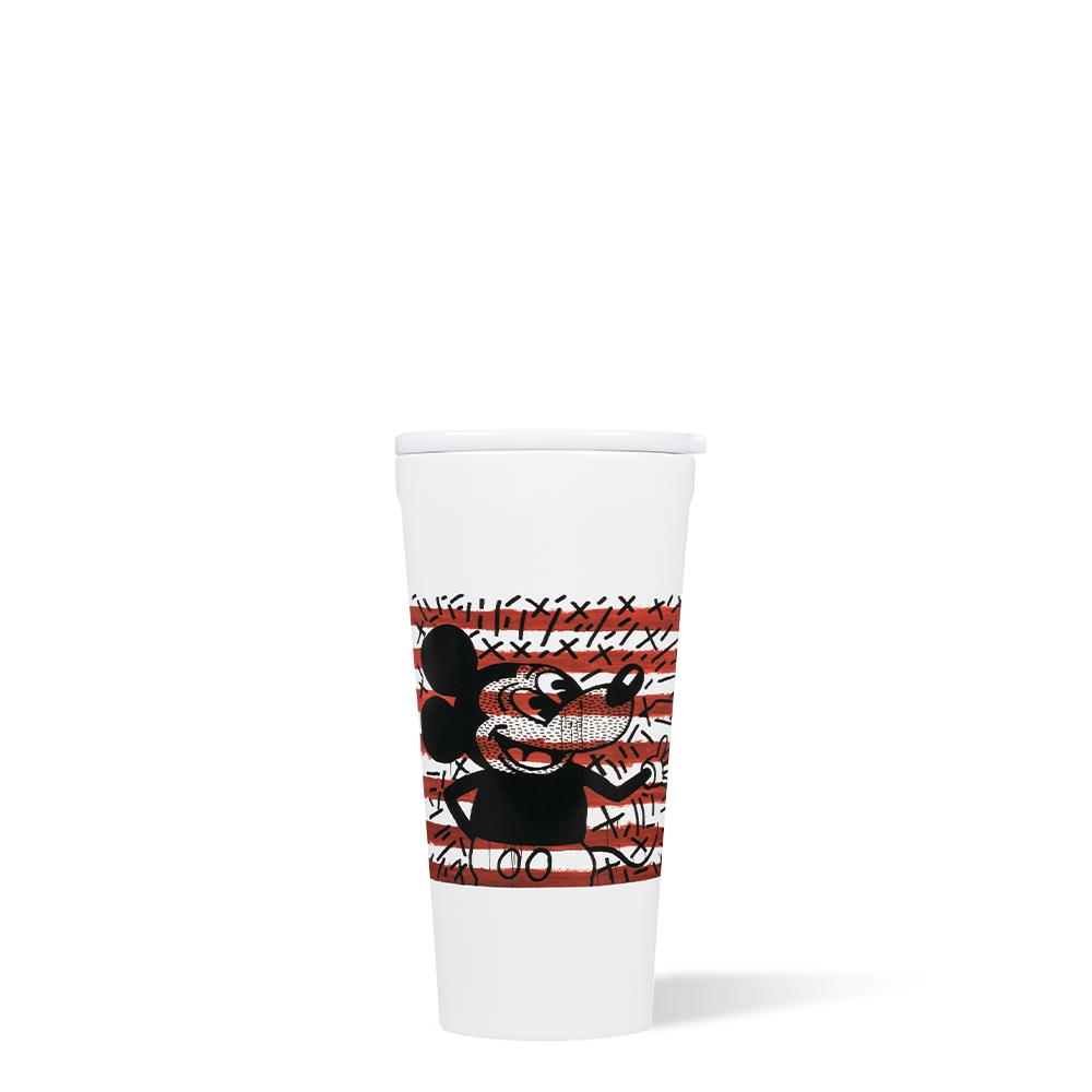 Disney Tumbler by CORKCICLE. Disney Mickey Mouse x Keith Haring Stripes 16oz Tumbler - Tophatter Daily Deals
