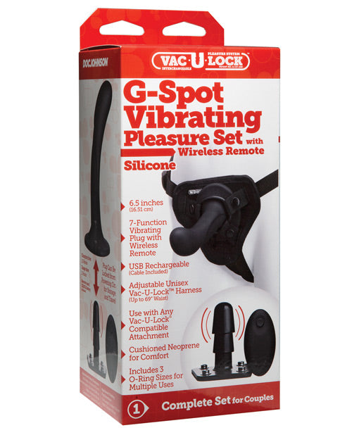 Vac-U-Lock G Spot Vibrating Pleasure Set Harnesses - Tophatter Daily Deals