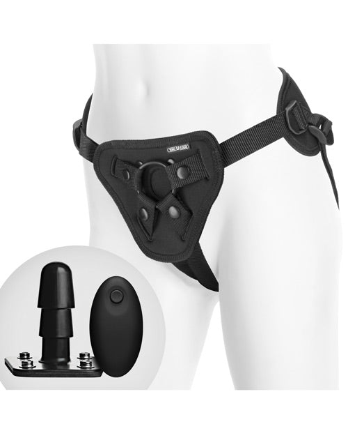 Vac-U-Lock Supreme Harness & Vibrating Plug Strap Ons - Tophatter Daily Deals