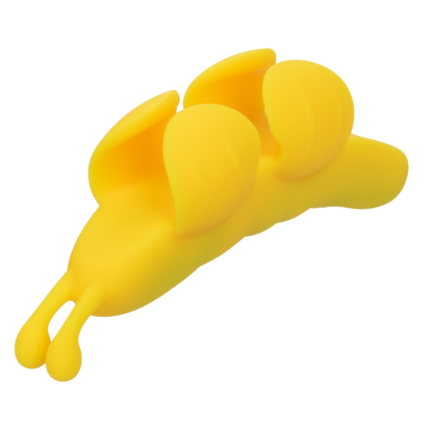 Neon Vibes The Butterfly Vibe Yellow Silicone Finger Teaser with 10 Functions and Rechargeable > Vibrators > Finger Vibrators - Tophatter Daily Deals