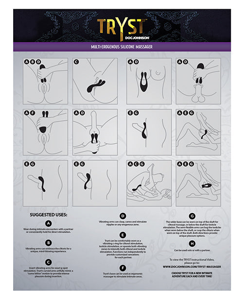 TRYST Multi Erogenous Zone Massager Sex Toys - Tophatter Daily Deals