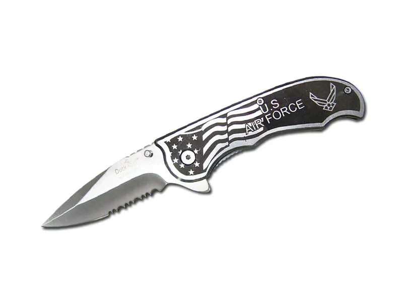 Air Force Design Printed Metal Handle Assisted Open Knife - Tophatter Daily Deals