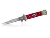 Red German Style Stiletto Spring Assisted Knife - Tophatter Daily Deals