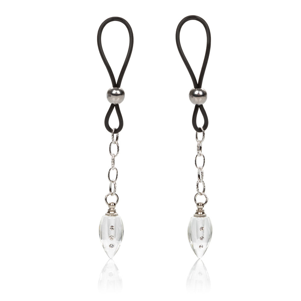 Nipple Play Non-Piercing Crystal Teardrop Adjustable Nipple Jewellery > Sex Toys > Nipple Clips - Tophatter Daily Deals