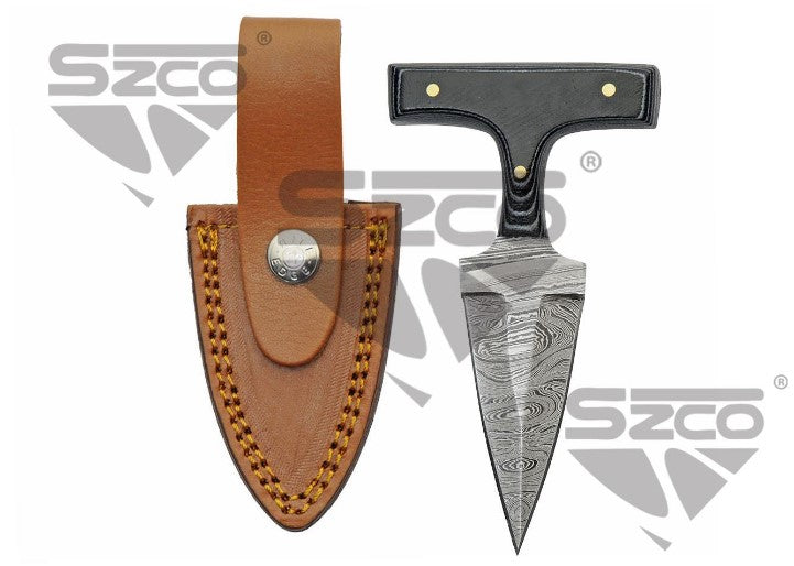 4.5" BLACK MICARTA PUSH DAGGER - Tophatter Daily Deals