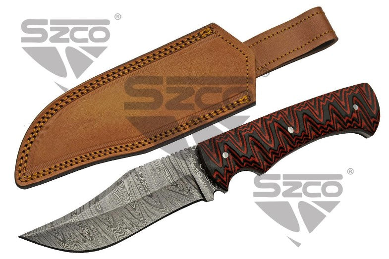 MAGMA MICARTA DAMASCUS DAGGER - Tophatter Daily Deals