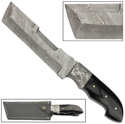Sultan Full Tang Fixed Blade Hunting Damascus Steel Knife - Tophatter's Guns'N'Weapons Store Collectible Weapons - Tophatter Daily Deals