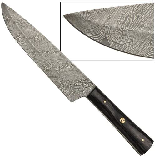 Dead Wood Hand Forged Damascus Full Tang Survival Hunting Outdoor Knife - TOPHATTER'S ARMORY DEALS Collectible Weapons - Tophatter Daily Deals