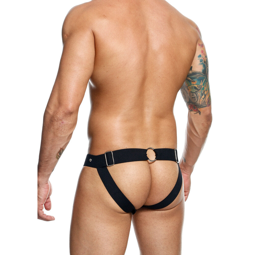 Dungeon Peekaboo Jockstrap – Faux Leather Adjustable Jockstrap > Clothes > Mens Leather - Tophatter Daily Deals