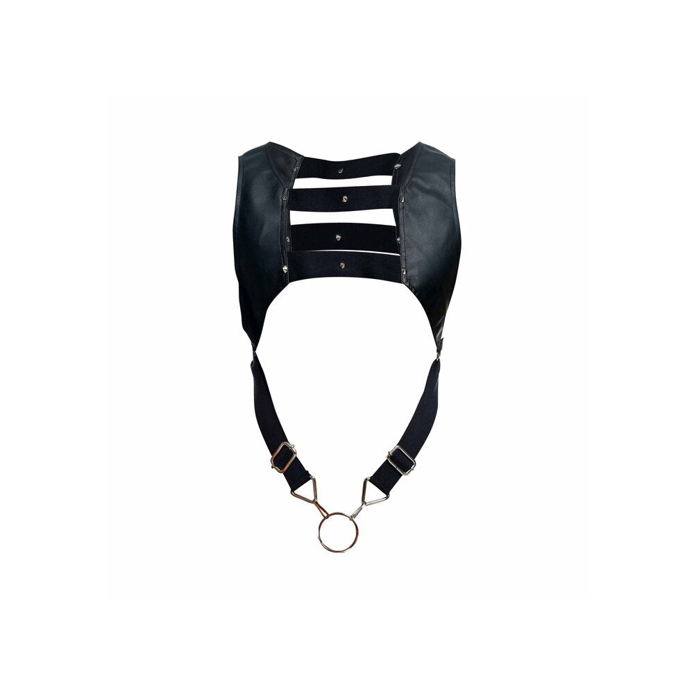 Male Basics Dungeon Crop Top Cock Ring Harness – Cock Ring Harness > Clothes > Mens Harnesses - Tophatter Daily Deals