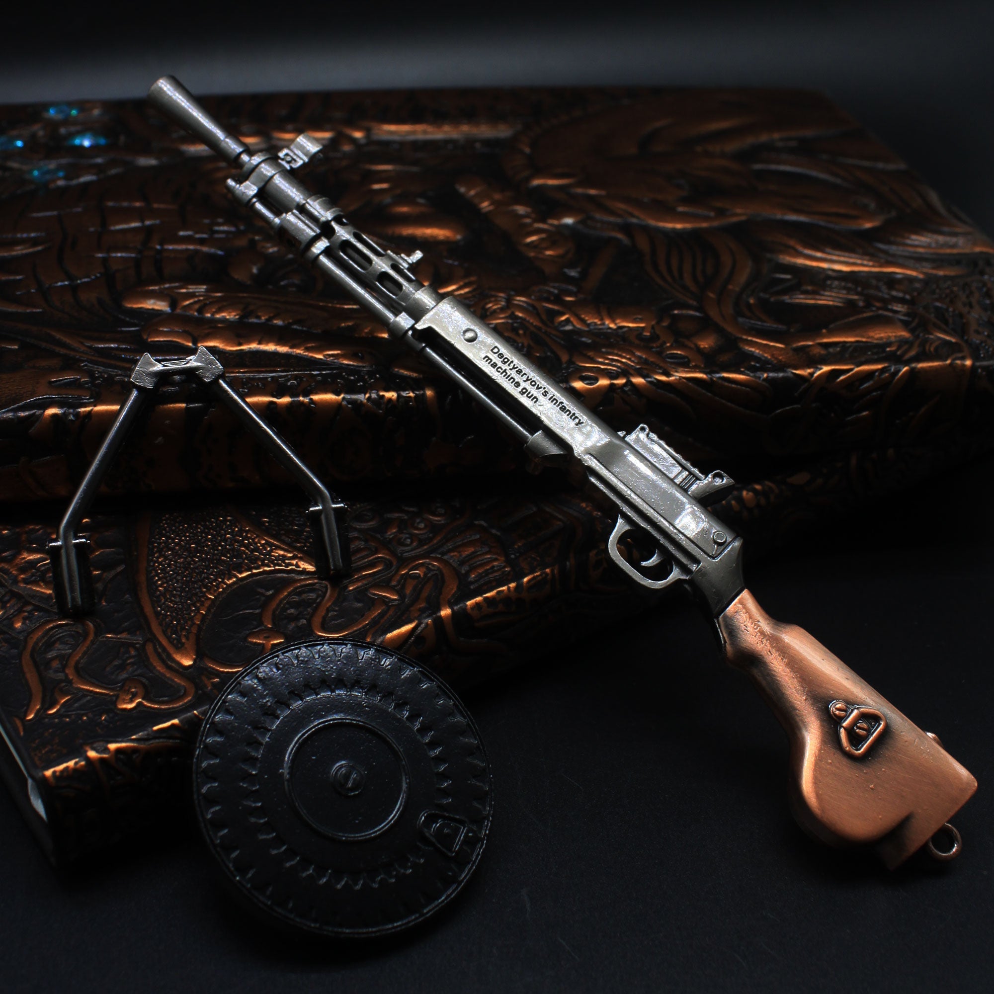 DP-28 Metal Miniature Degtyaryov Light Machine Gun 17CM/6.7