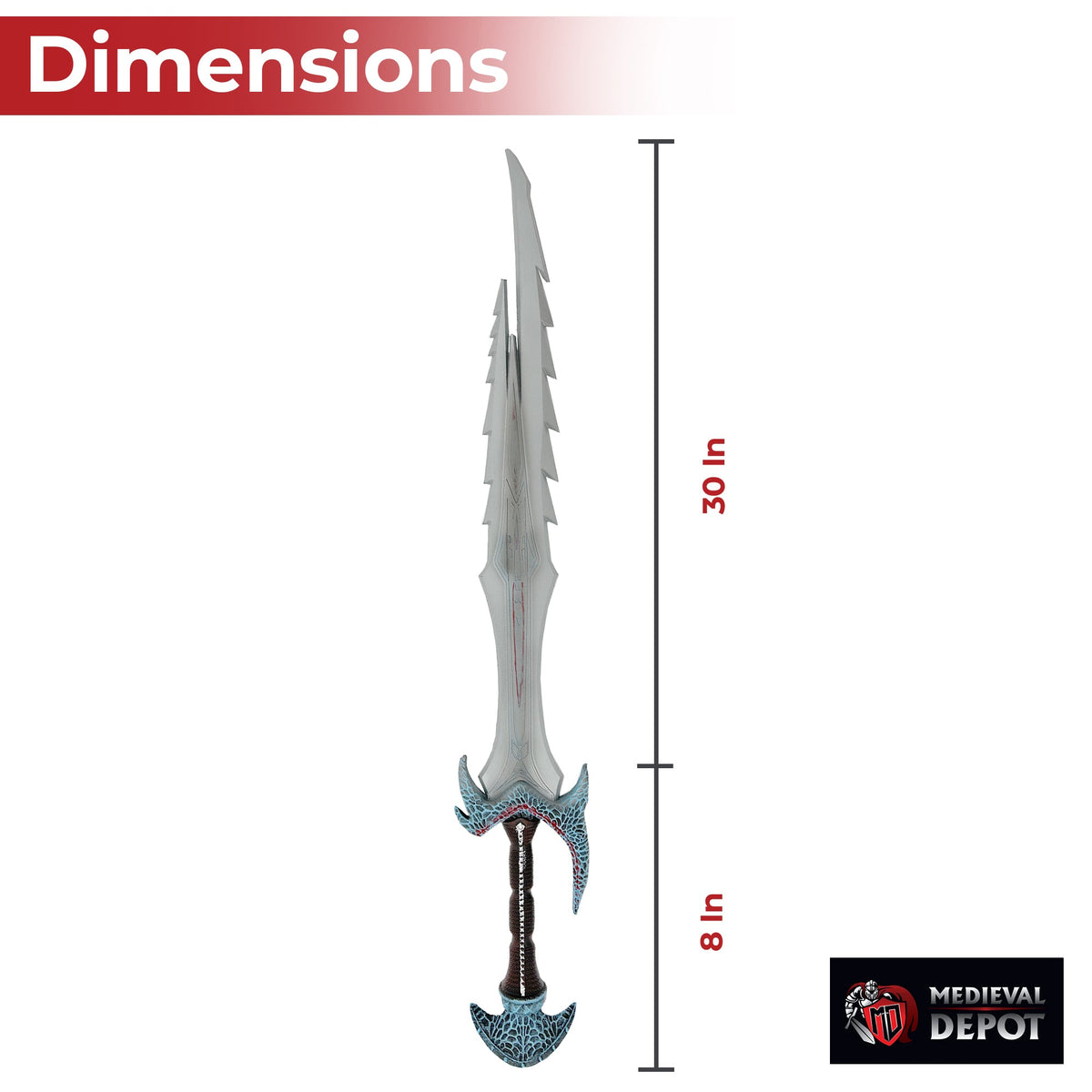 Dremona Daedric Warrior Role Play Foam Greatsword swords - Tophatter Daily Deals
