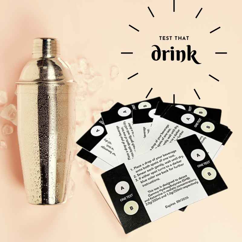 Date Rape Drug Test Kit Drink Guard Strips Campus Safety - Tophatter Daily Deals