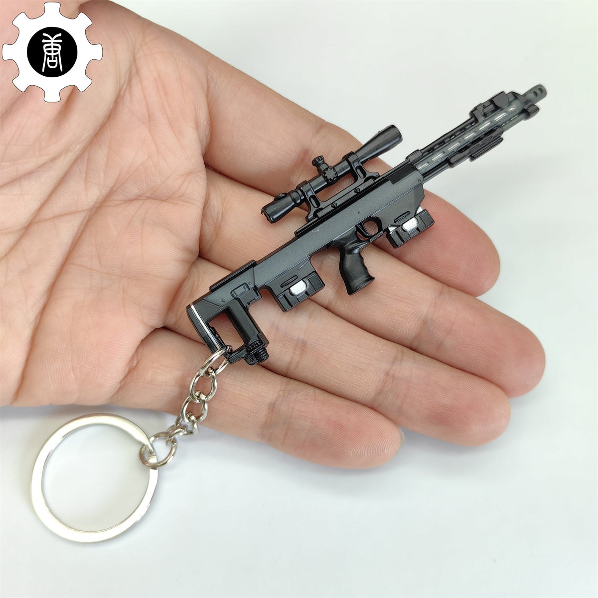 Tiny DRS-1 Sniper Rifle Model Metal Keychain Keychain - Tophatter Daily Deals