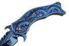 Dragon Blue Mirror Spring Assisted Knife w/ 3D Engraved Scales Dark Side Knife-Assist - Tophatter Daily Deals