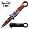 Spring Assisted Knife Red Dragon Pocket Knife - Tophatter's Army Products & Self Defense Collectible Weapons - Tophatter Daily Deals